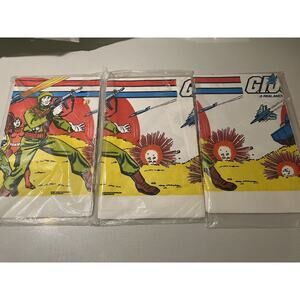 Vintage G.I. Joe Unique Paper Table Cover 1980’s- LOT OF 3 - SUPER RARE